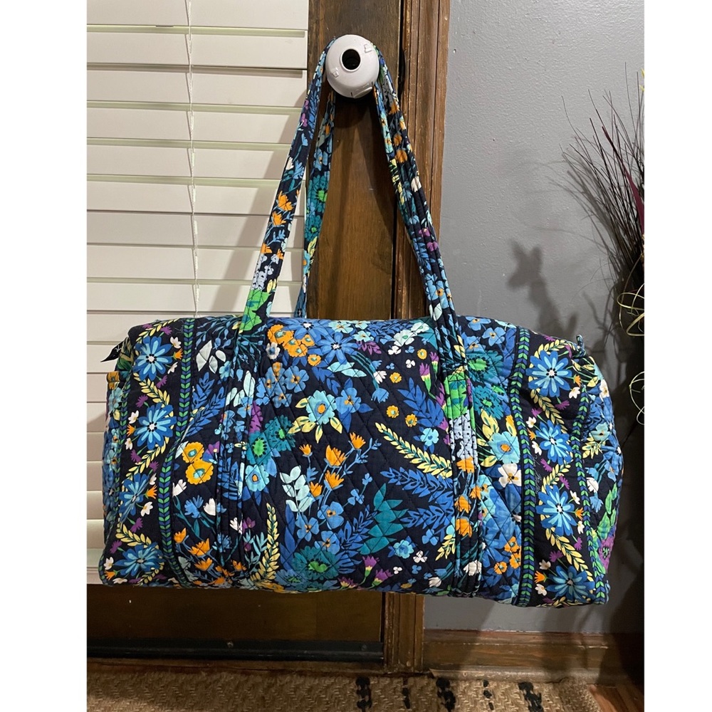 Vera Bradley large duffle bag in Midnight Blues